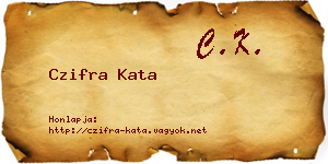 Czifra Kata névjegykártya